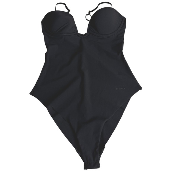 La Perla Womens Bodysuit 32C Padded Underwire Removable Straps U-Bra Lingerie - Picture 1 of 11